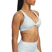 twist front sports bra