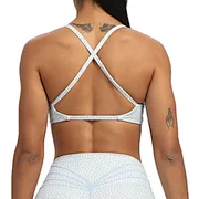 cross back sports bra